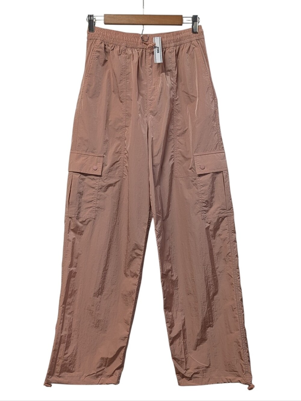PINK Victoria's Secret Parachute Cargo Pants Size Small Dusty Rose Mauve NWT
